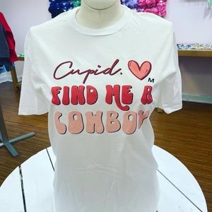 Valentines cowboy Country Graphic Tee